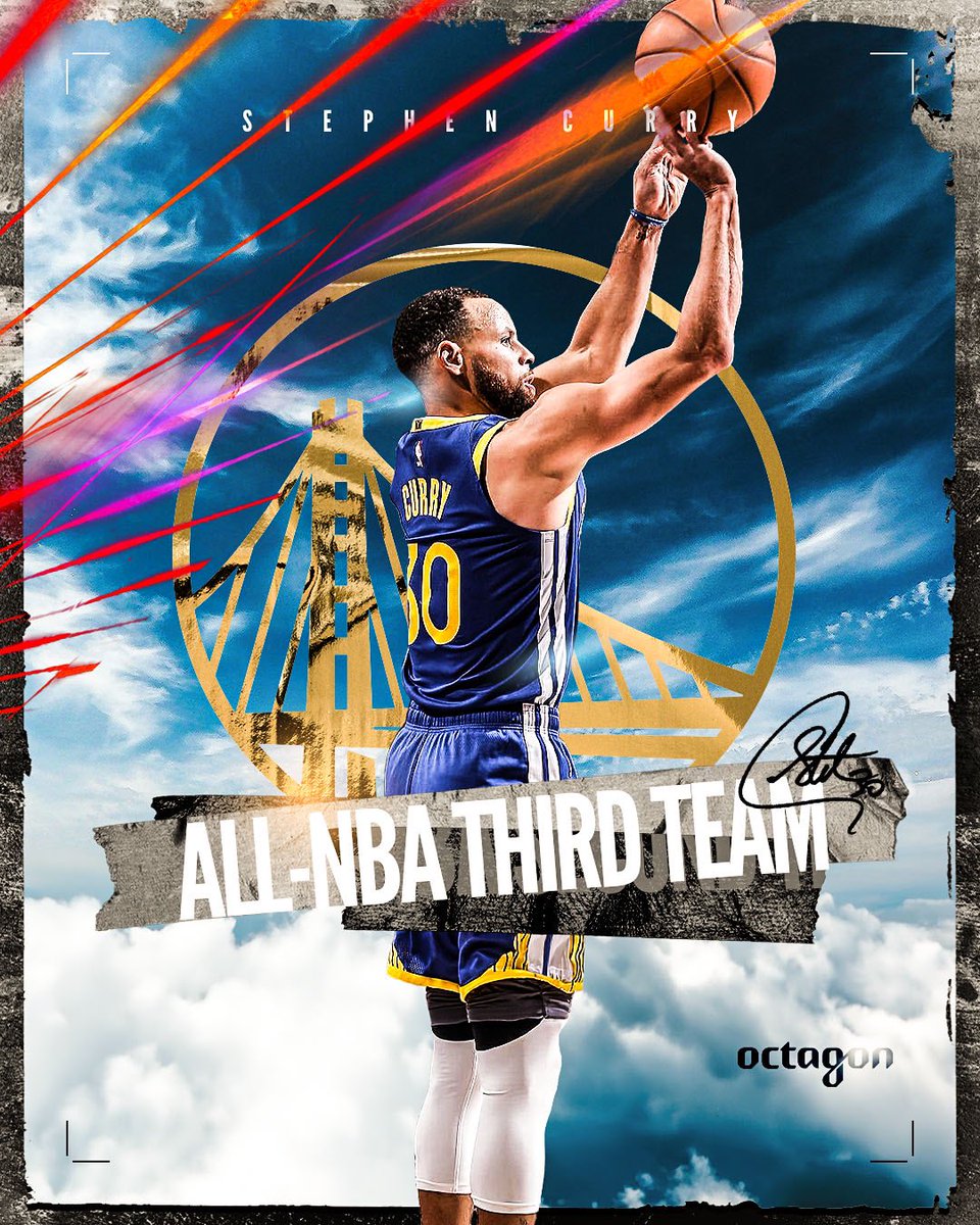 Congrats to @StephenCurry30 on being named to the 2023-24 All-NBA Third Team! 💪 This marks Stephen’s 10th All-NBA selection and a @warriors franchise record. 🔥