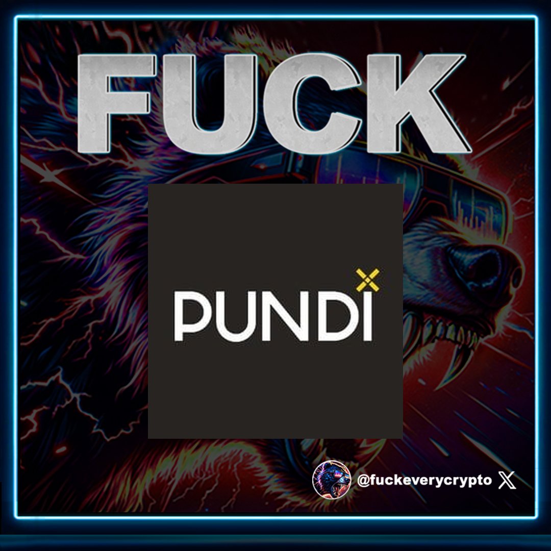 Fuck Pundi X! #PUNDIX $PUNDIX -  #FuckEveryCrypto #SolanaMemecoin