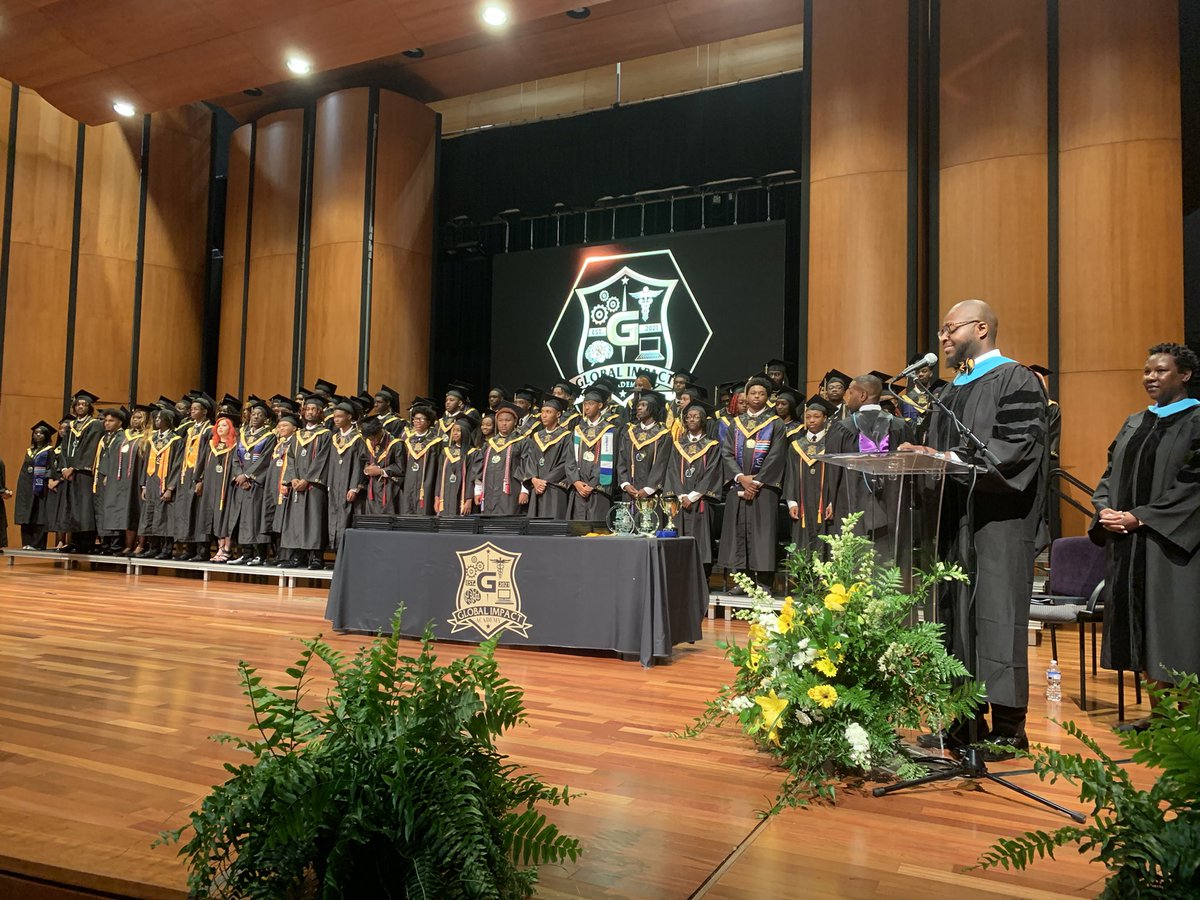 Over four years ago the vision began. We started a stem school. The reality was more amazing than what we envisioned. Seeing the 1st class graduate was surreal. 100%grad rate 100% college/career ready. So proud. @CMMosleyEDU @ngubeni_mr @GlobalImpactAc1