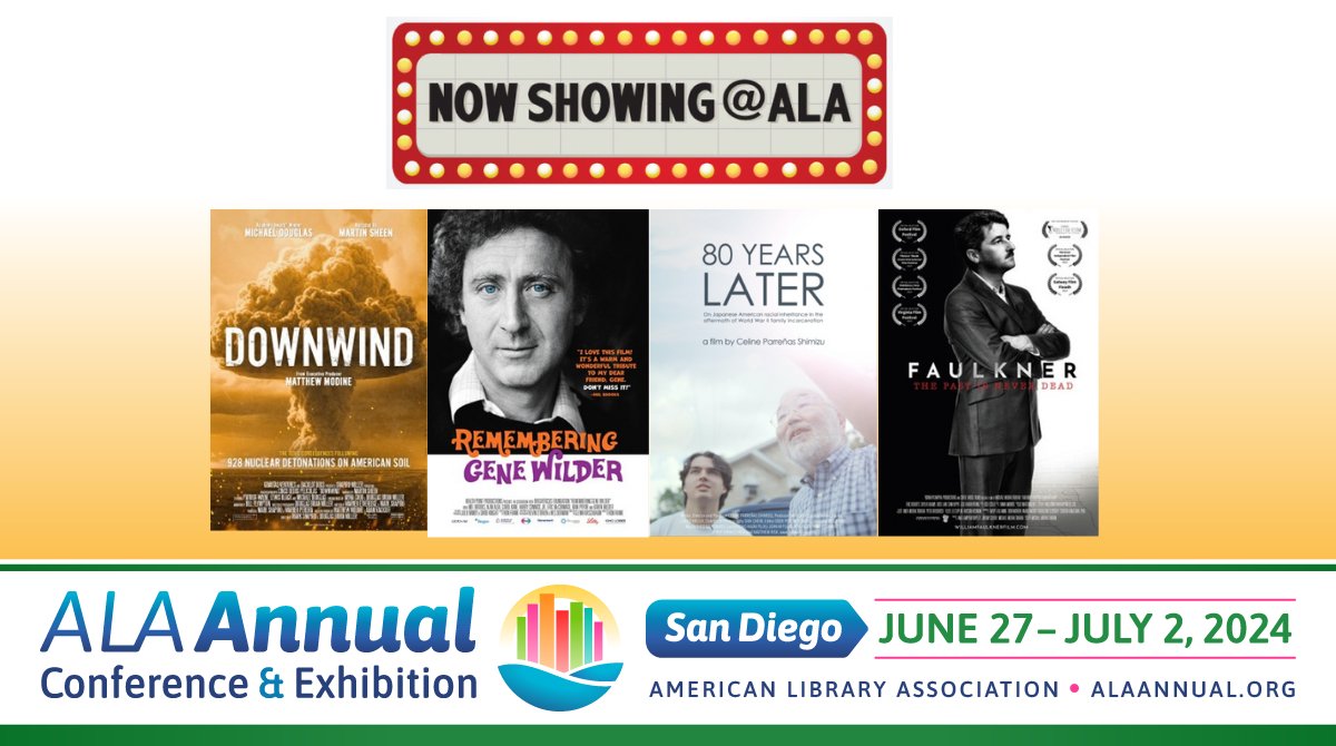 🎬 Dive into a cinematic journey at #ALAAC24! From captivating features to thought-provoking shorts, the impressive Now Showing @ ALA! film lineup will ignite your imagination and spark conversations for months to come. bit.ly/4dthU8m 🚀 Register Today and SAVE!
