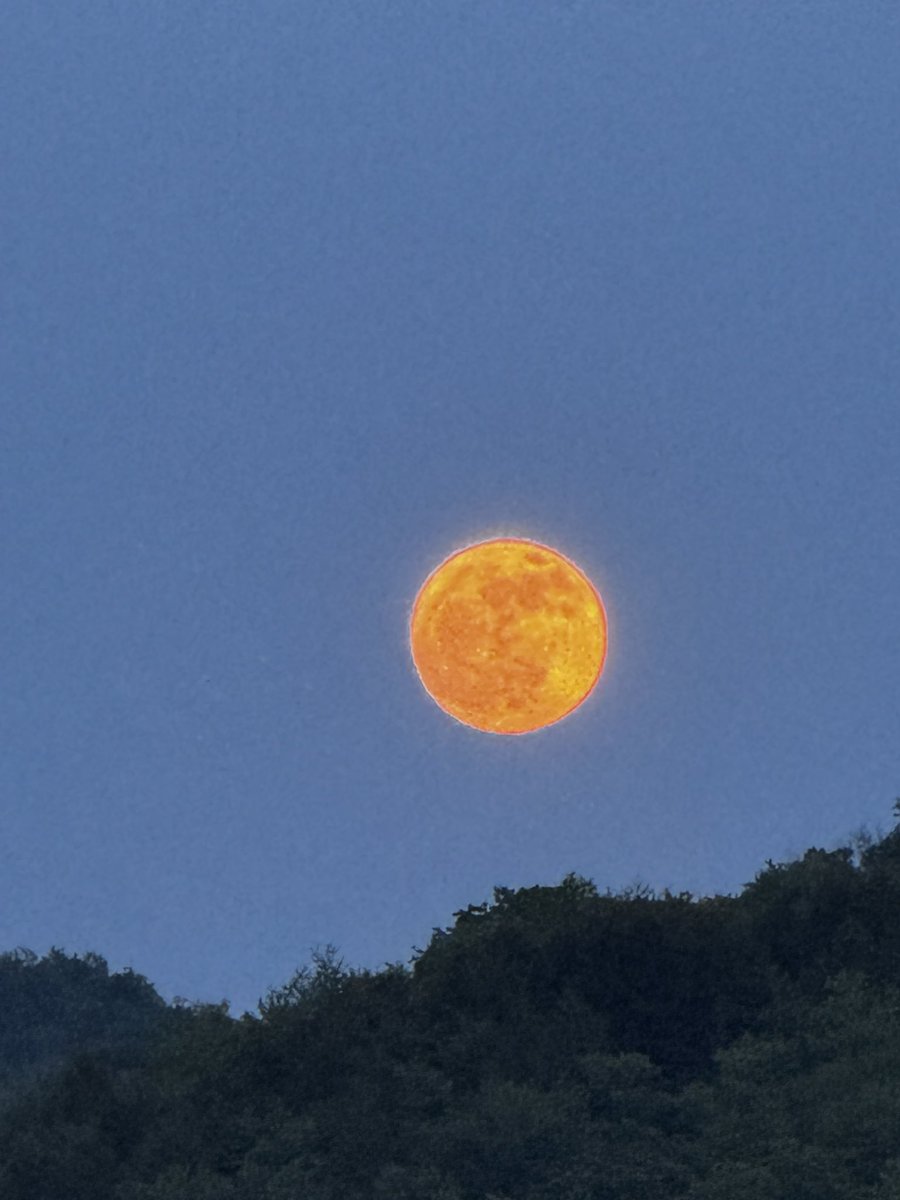 NYCRobyn's tweet image. Almost full moon 🌕 rising #intheberkshires @WNYT