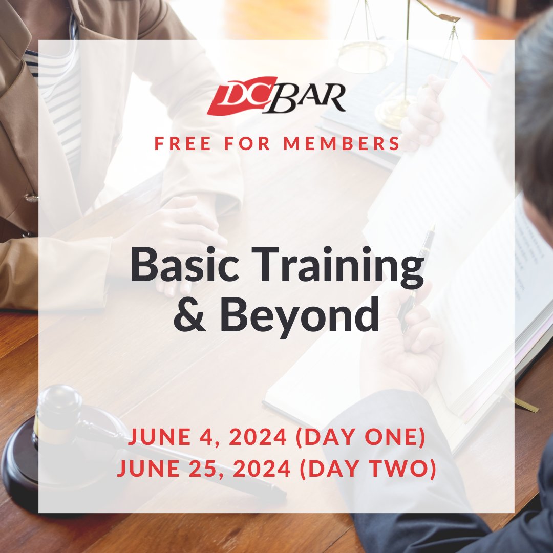 Do you aspire to own, operate, and/or enhance your own #smalllawfirm or #sololawpractice? Join us on June 4 & 25 at D.C. Bar headquarters to learn from our award-winning Practice Management Advisors just what it takes to get started and achieve success. bit.ly/4am52hq