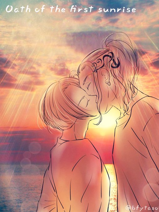 「キス 上半身」のTwitter画像/イラスト(新着)