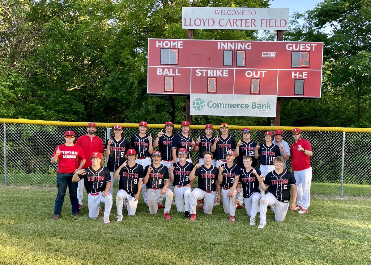 Congratulations to Tipton Cardinal baseball team! 7-2 state quarterfinal win over Schuyler County. Tipton is in the Final 4! ⁦@TiptonRVIdist⁩