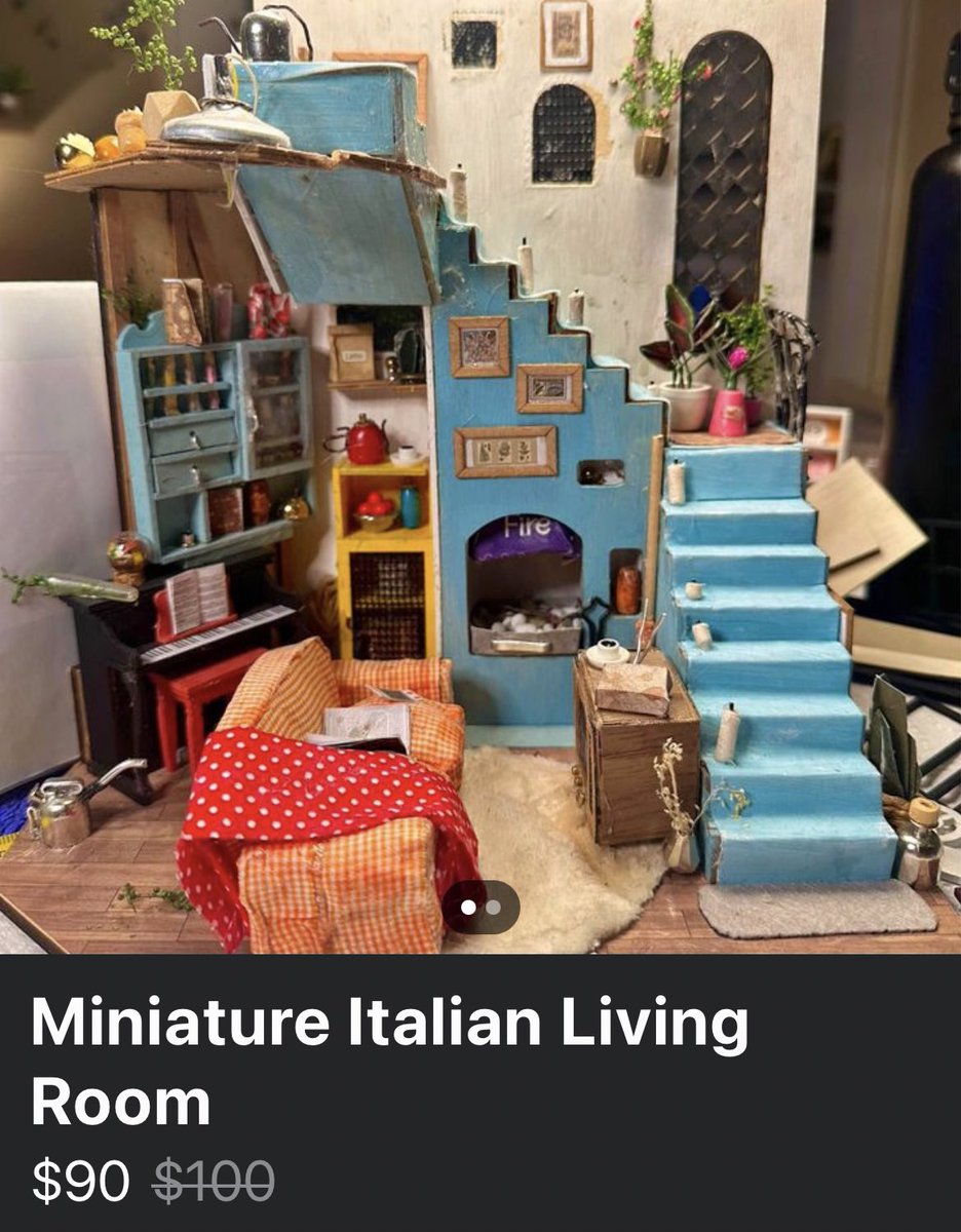 DuncanJadmed's tweet photo. do i "NEED" a miniature italian living room... no, not really... do i WANT a miniature italian living room?... hell fucking yea... https://t.co/1bfD3tQvAE