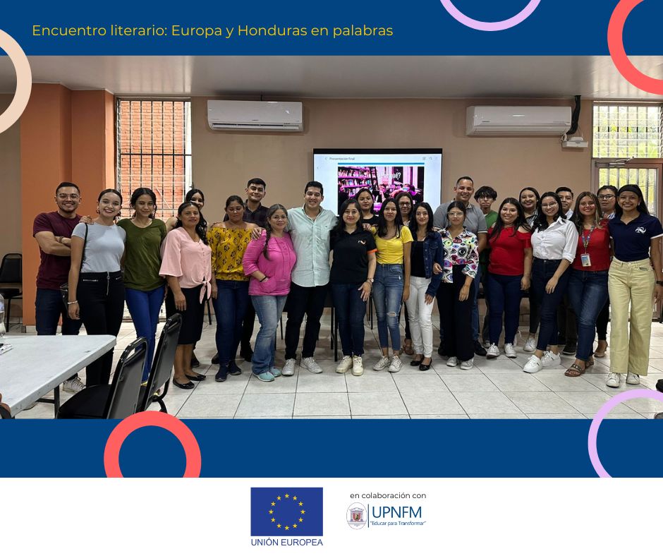 En el marco del encuentro literario 'Europa y Honduras en Palabras' 🇪🇺🇭🇳, el escritor Luis Lezama impartió un taller de cuentos cortos a 23 estudiantes. de Letras. ¡Esperamos que estos jóvenes talentos pronto nos sorprendan con sus obras y tengan una exitosa carrera literaria!