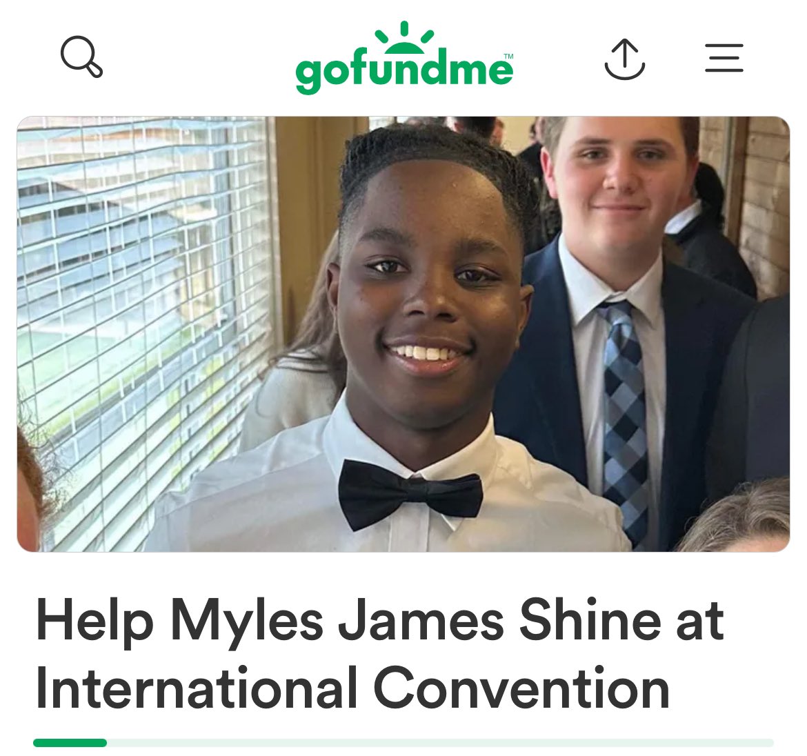 NtroJames's tweet photo. International Student Convention for my son. It’s an opportunity of a lifetime. Click the link to help him attend! Thanks in advance! 

https://t.co/7wYqf6Z2PT https://t.co/NYSXH5P28S