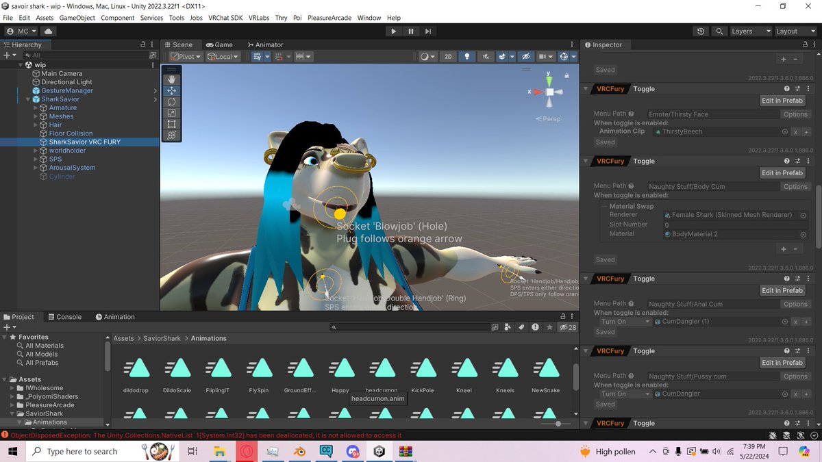 mewzed's tweet photo. @CFrostfoe heya, I have a question, the savior shark seems to be missing a toggle, the "headcumon" animation seems to be missing a toggle, I havent been able to find it anywhere in the avatar menus. Is this a accident or naw? https://t.co/I0sepkgntL