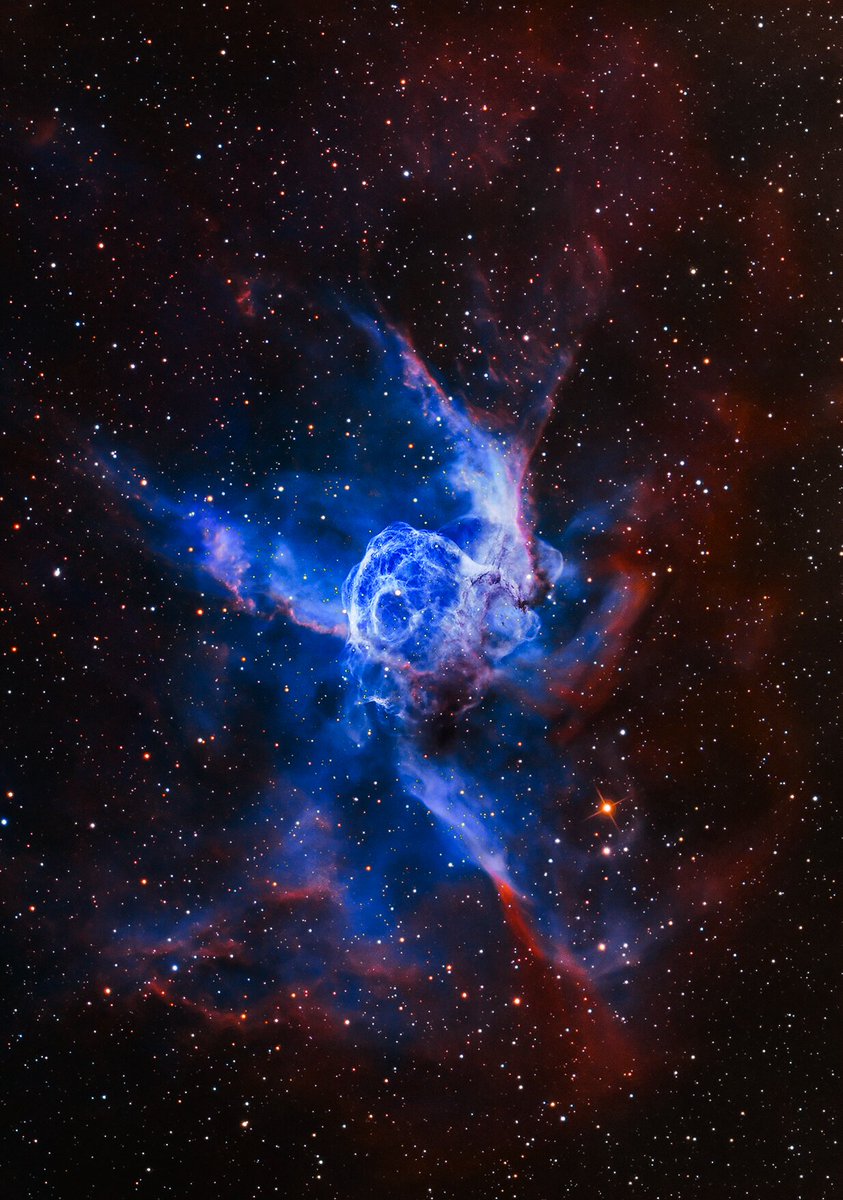 Thor's Helmet Nebula, 15K light years away from Earth.