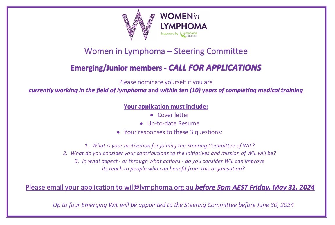 #WomenInLymphoma #lymphoma #lymsm