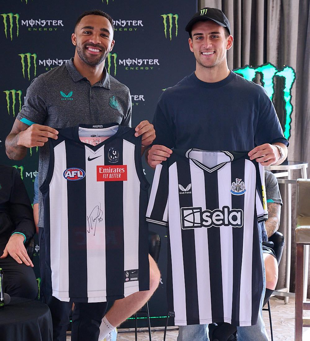 #NUFC 🤝 @CollingwoodFC When football meets @AFL. 🇦🇺