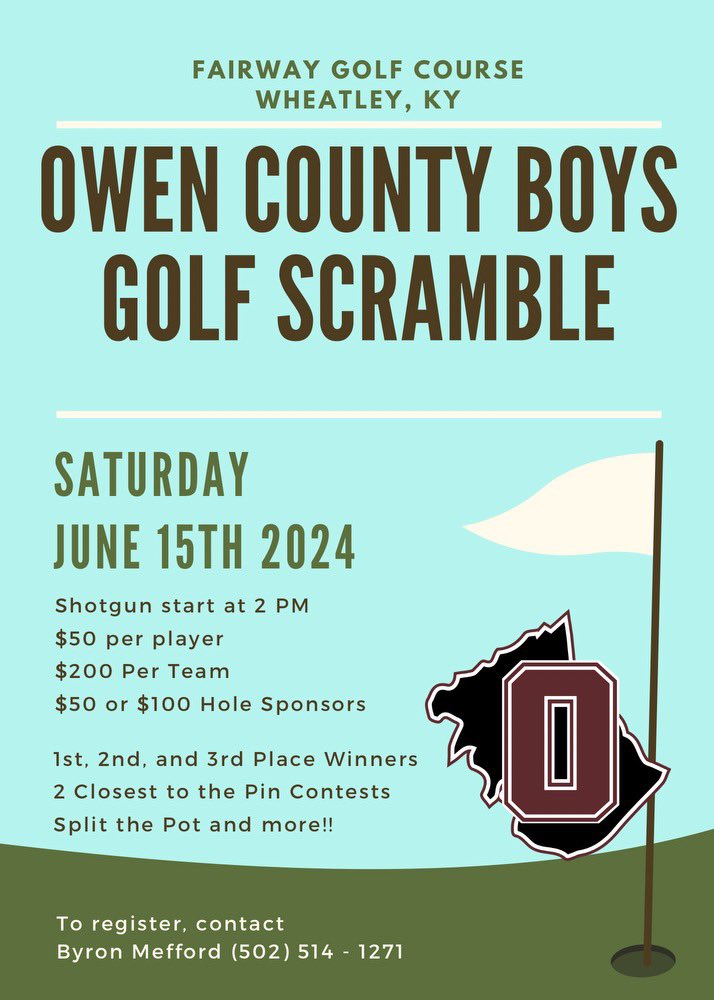 Please come out and support the boys golf team!!!!