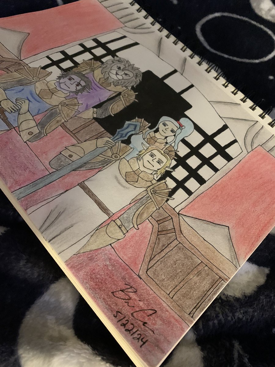 Bri1999_'s tweet photo. They’re the villains.. duh.
.
BBEG’s from a previous Campaign. 
.
#DnD #DungeonsAndDragons #FinalFantasy #Sketch #Art #FinalFantasyTactics #Tactics #Loffrey #Clementine #Valmafra #Folmav #Drow #HighElf #Leonin #Human #BBEG #ArtistsofTwitter https://t.co/HLKnWj29Yn
