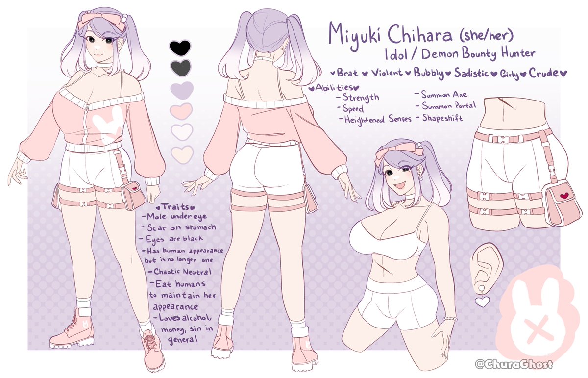 Updated Miyuki's ref sheet 🩷 [oc]