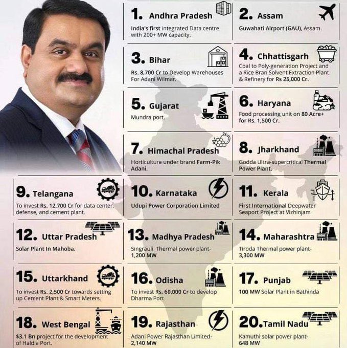 isai_'s tweet image. Looks like ADANI = INDIA

“கடவுள் நேரடியாக பெத்துப்போட்ட கையாலாத மோடியின்” நண்பர் அதானி இந்திய வளங்களை சூரையாடிய பட்டியலின் ஒரு துளி!! #NoVoteForModi #VoteForIndia
