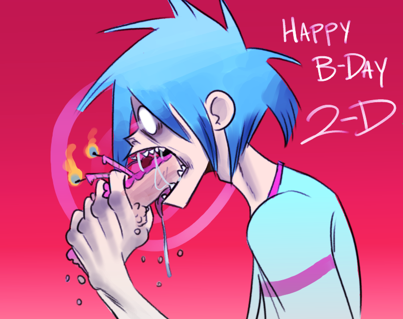 PumkoStudio666's tweet photo. Happy Birthday Stu #gorillaz #2D #StuPot #fanart https://t.co/qigbGOwTZ4