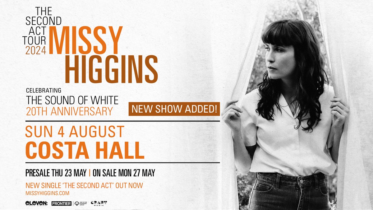 PRESALE ON NOW 🤍 The Frontier Member presale for @missyhiggins' Geelong show is running for the next 24 hours! 🎫 frontiertouring.com/missyhiggins Sign up for early ticket access → frontiertouring.com/signup