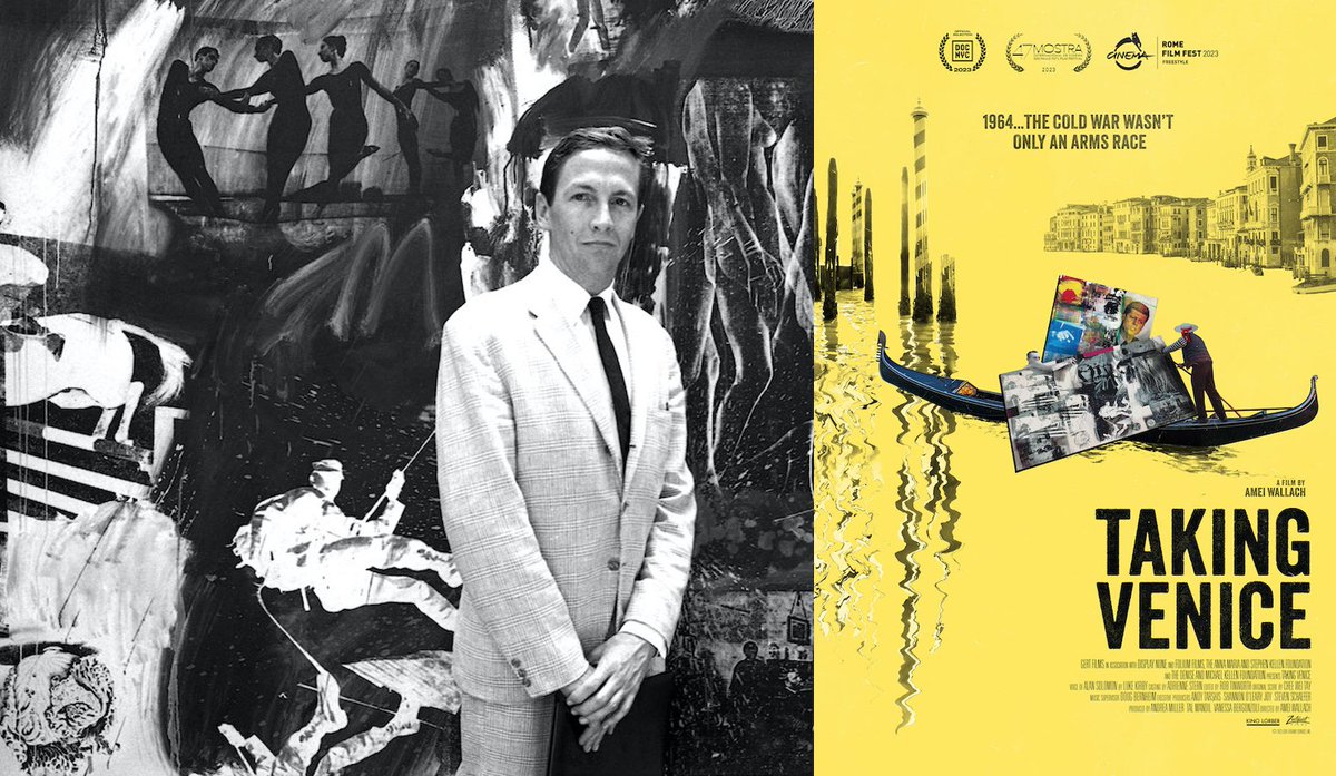 OPENS TOMORROW!! The doc our #art #lovers have been waiting for!!  'Taking Venice' about whether the US government rigged the Venice Bienalle in 1964 to favor Rauschenberg to win. See the great review in @SantaFeReporter @zeitgeistfilms  @kinolorber  Tix: ccasantafe.org/event/taking-v…