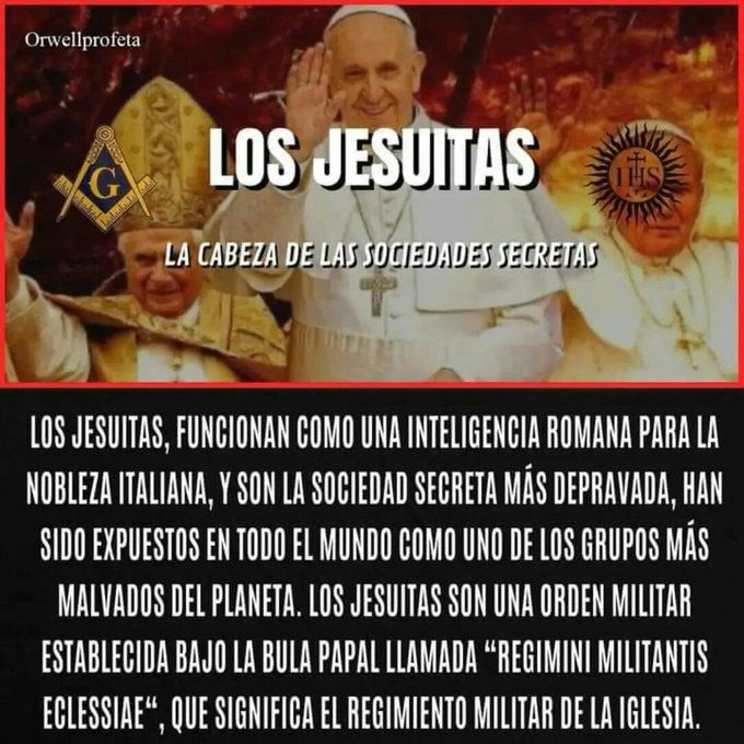 La sociedad secreta más depravada, los jesuitas.