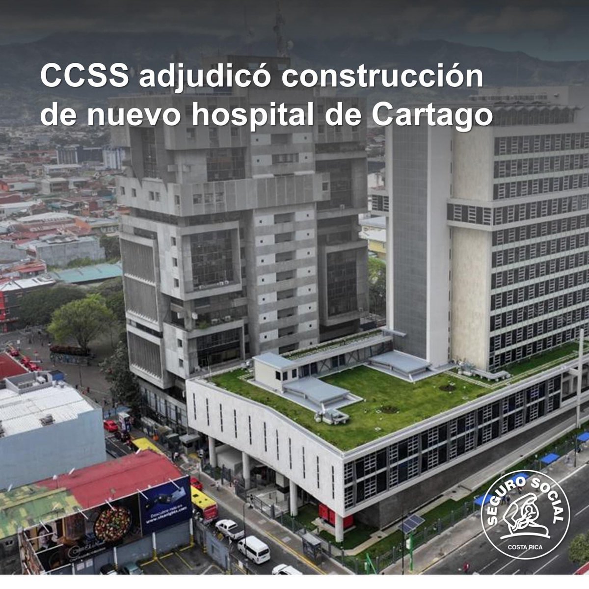 La Junta Directiva de la Caja Costarricense de Seguro Social (CCSS) adjudicó hoy, en sesión extraordinaria, el diseño, la construcción, el equipamiento y el mantenimiento del hospital de Cartago, Leer más: ccss.sa.cr/noticia?v=2224… #CCSSdeCostaRica