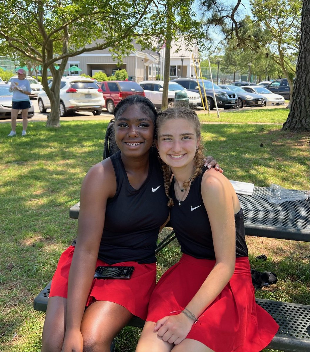 Congrats L. Liddell and G. Roberts, with the victory in their doubles match and will advance in the region. #WarriorStrong