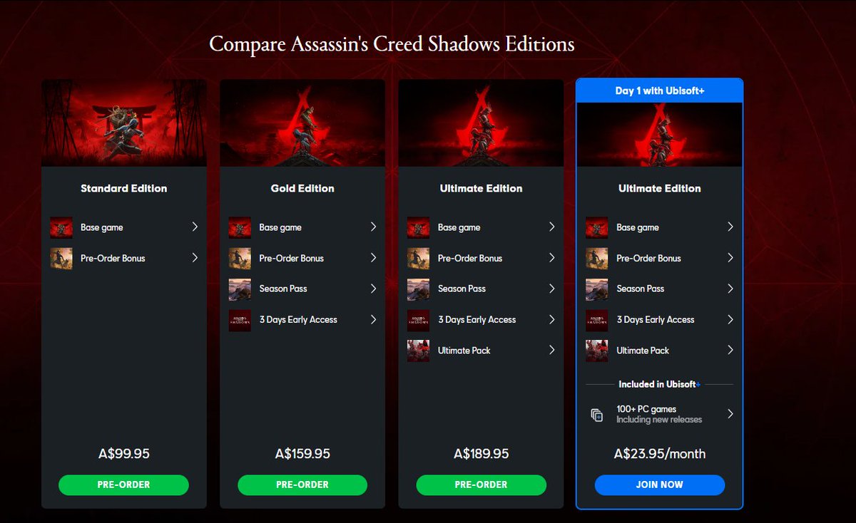 DM_Welshie's tweet photo. Ok, getting on my soapbox here.
I'm getting sick of these prices and "tiers" of games.
It's not "Early Access" it's paying to play on time.
Hoping people vote with their wallets and don't let this become the normal.
#GamingTrends #assassinscreed #swoutlaws #wow https://t.co/MAtQ3zkcxZ