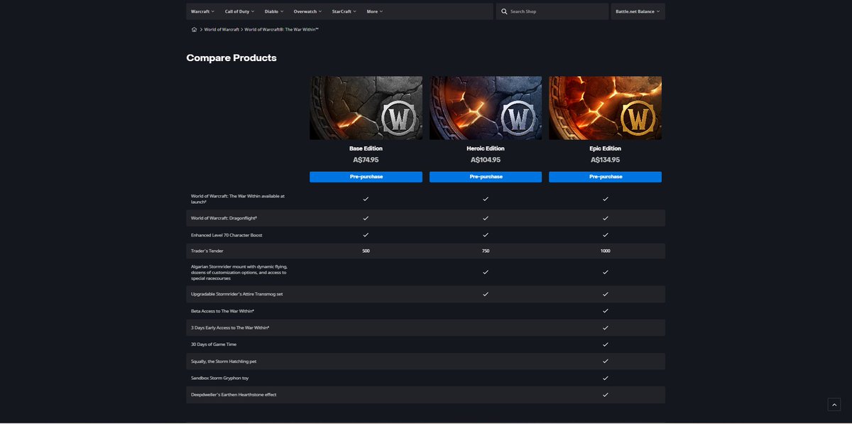DM_Welshie's tweet photo. Ok, getting on my soapbox here.
I'm getting sick of these prices and "tiers" of games.
It's not "Early Access" it's paying to play on time.
Hoping people vote with their wallets and don't let this become the normal.
#GamingTrends #assassinscreed #swoutlaws #wow https://t.co/MAtQ3zkcxZ