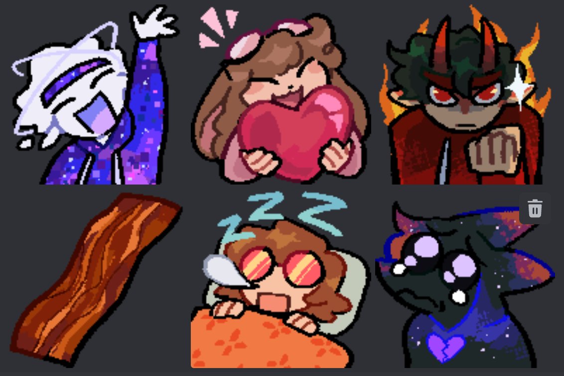 ssseriema's tweet photo. silly emotes i did for a discord https://t.co/SadicD2VVv