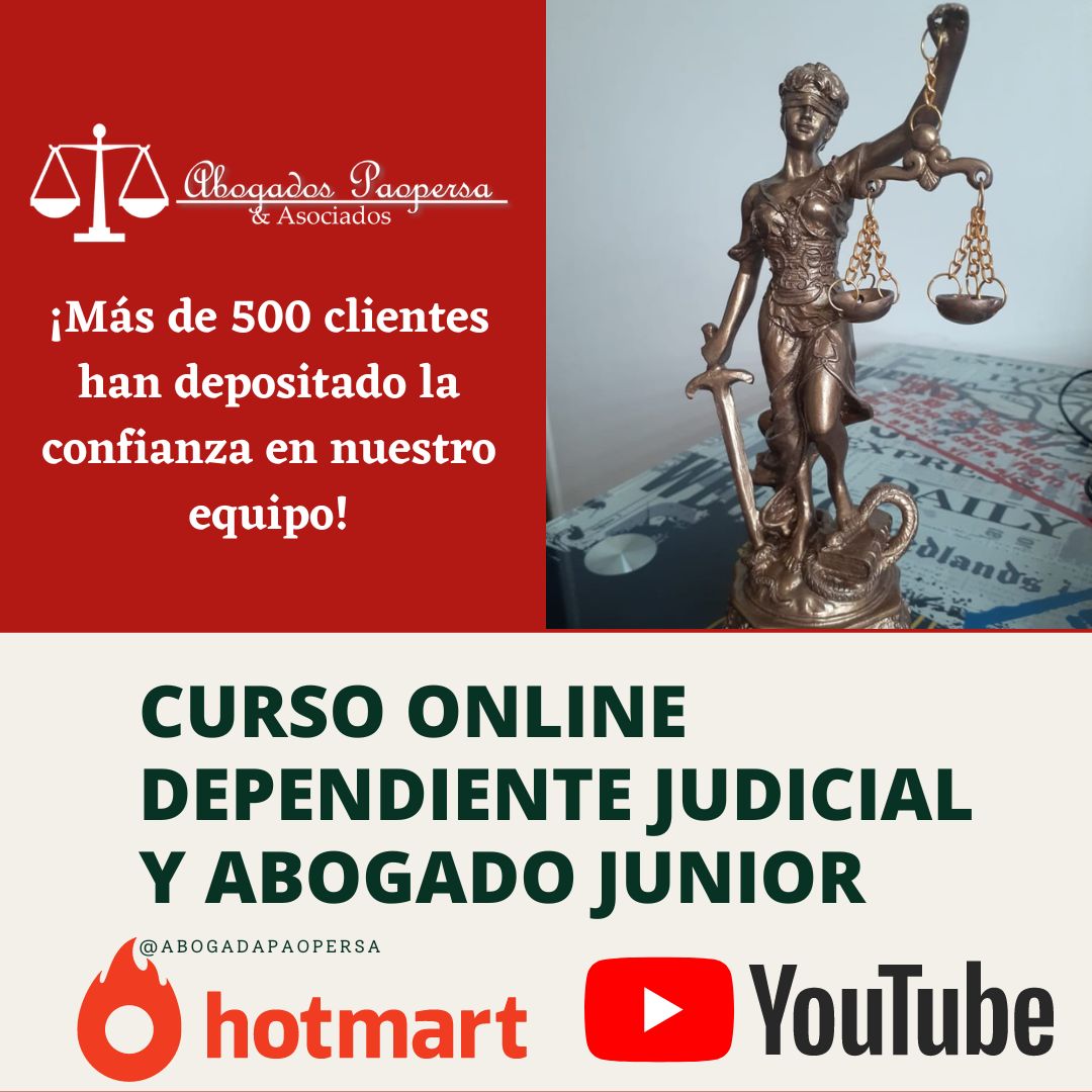 🔥 CURSO ONLINE DEPENDIENTE JUDICIAL Y ABOGADO JUNIOR 🔥
¡Por SOLO  $50.000 pesos!
💸 Compra tu curso en el siguiente link:
👇👇👇👇👇👇👇
pay.hotmart.com/R55087559P

#derecho #jurídico #judicial #abogado #oficinadeabogados #legal #firmadeabogados #bogotá #colombia #cursoonline