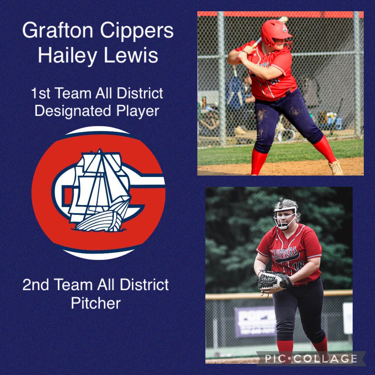 HaileyGLewis19's tweet photo. Sophomore Regular season has ended. Grateful to be chosen 1st Team All-District Designated Player and 2nd Team All-District Pitcher. 💙🥎❤️
@UnitySizemore https://t.co/0fJlmyrQek