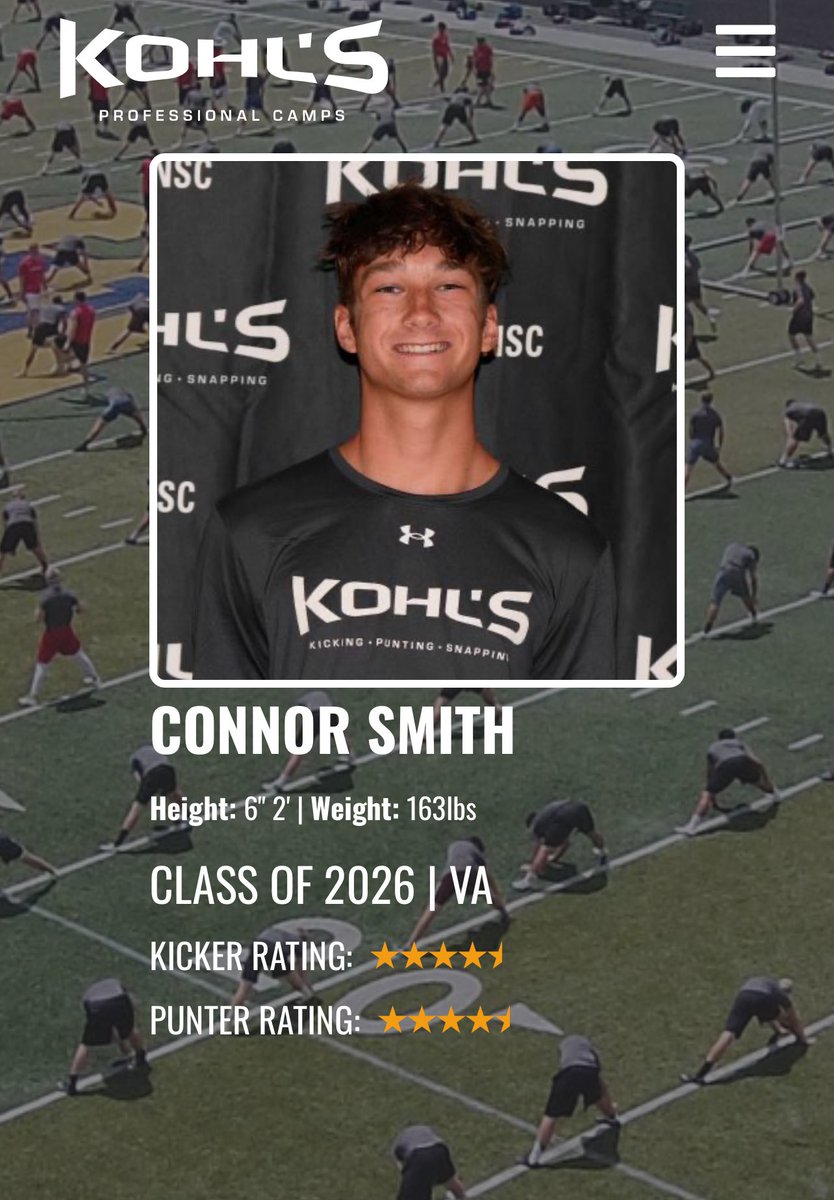 After a good camp over the weekend I am happy to say I’m now a 4.5 ⭐️ kicker and punter!