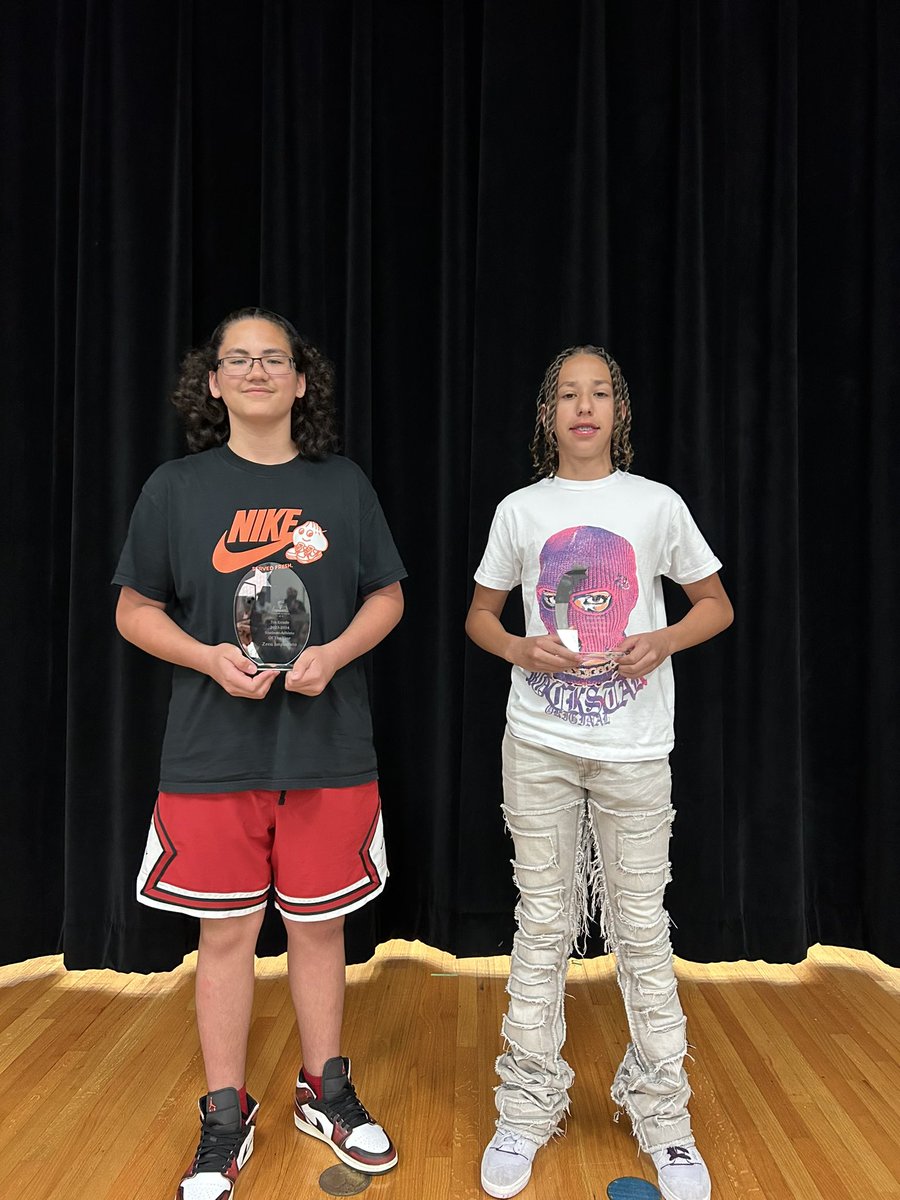 Your Park Crest boys 7th and 8th grade student athletes of the year…. From the classroom to the community, they set the example for our program!!! #PCMS #PFISD #Together