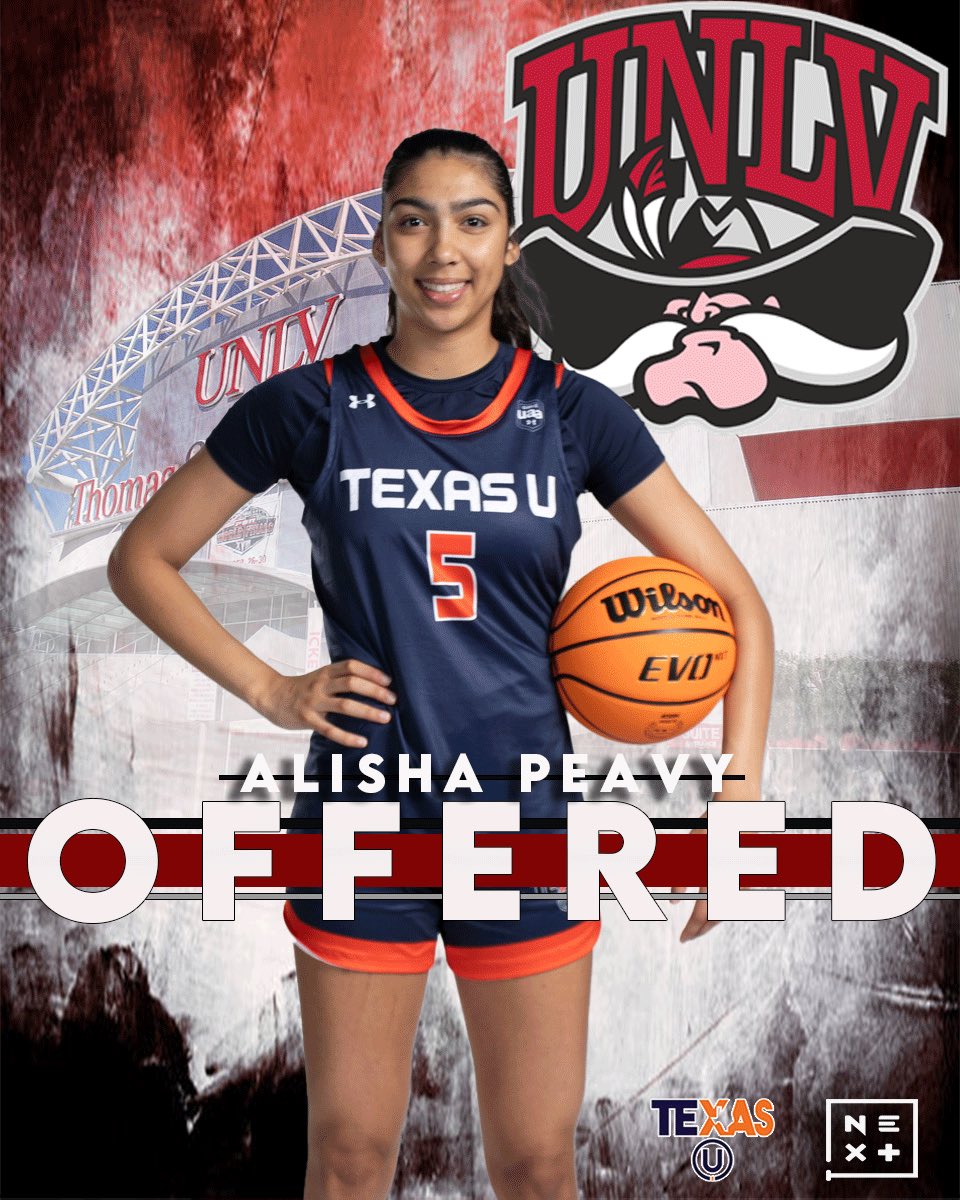 Congrats to our @alisha_peavy on her recent offer from @lindylarocque and @UNLVLadyRebels ‼️ The San Antonio product is having quite a summer.. Look forward to seeing her at @UANextGHoops Session 2💯 Your @TXUBasketball fam sees you kiddo.. #TXUFam🖤🧡