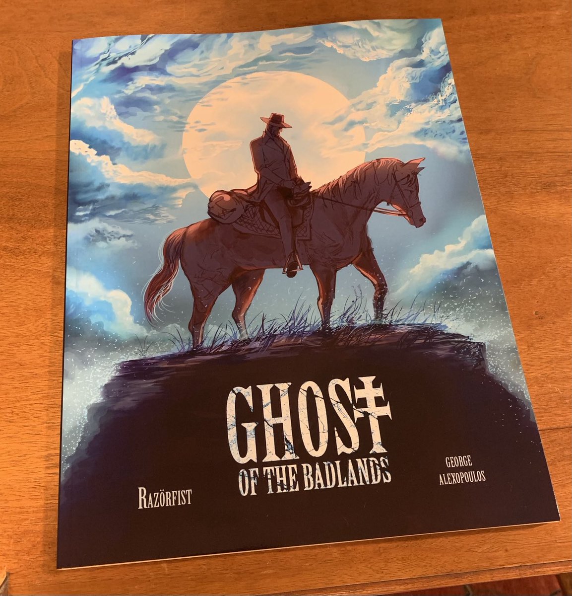 ⁦@RAZ0RFIST⁩ ⁦@GPrime85⁩ gentlemen this book was fantastic! Love the vibe of Tombstone meets Phantom of the Opera, with some Old Testament justice. Sincerely hope you two collaborate for another adventure.