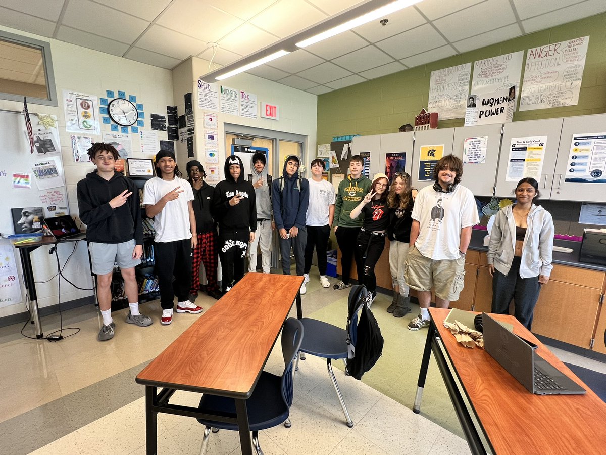 I only had one section of English 9 this year, and I was glad I got to spend it with this group! I really will miss all of them. Wrapping up year 10 tomorrow! 
<a href="/MurielBattleHS/">Battle High School</a>