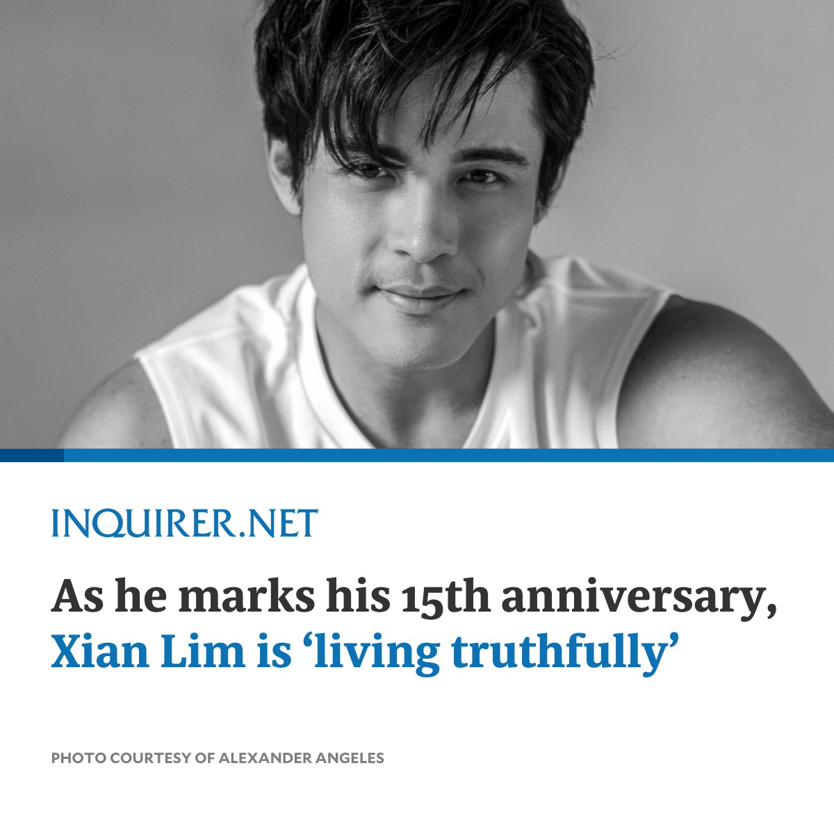 Xian Lim, who is celebrating his 15th year in the business, said he would want to be remembered as an actor unafraid to take on unconventional roles, who puts in time on improving his craft and, most of all, as someone who is known “for living truthfully.” READ MORE: