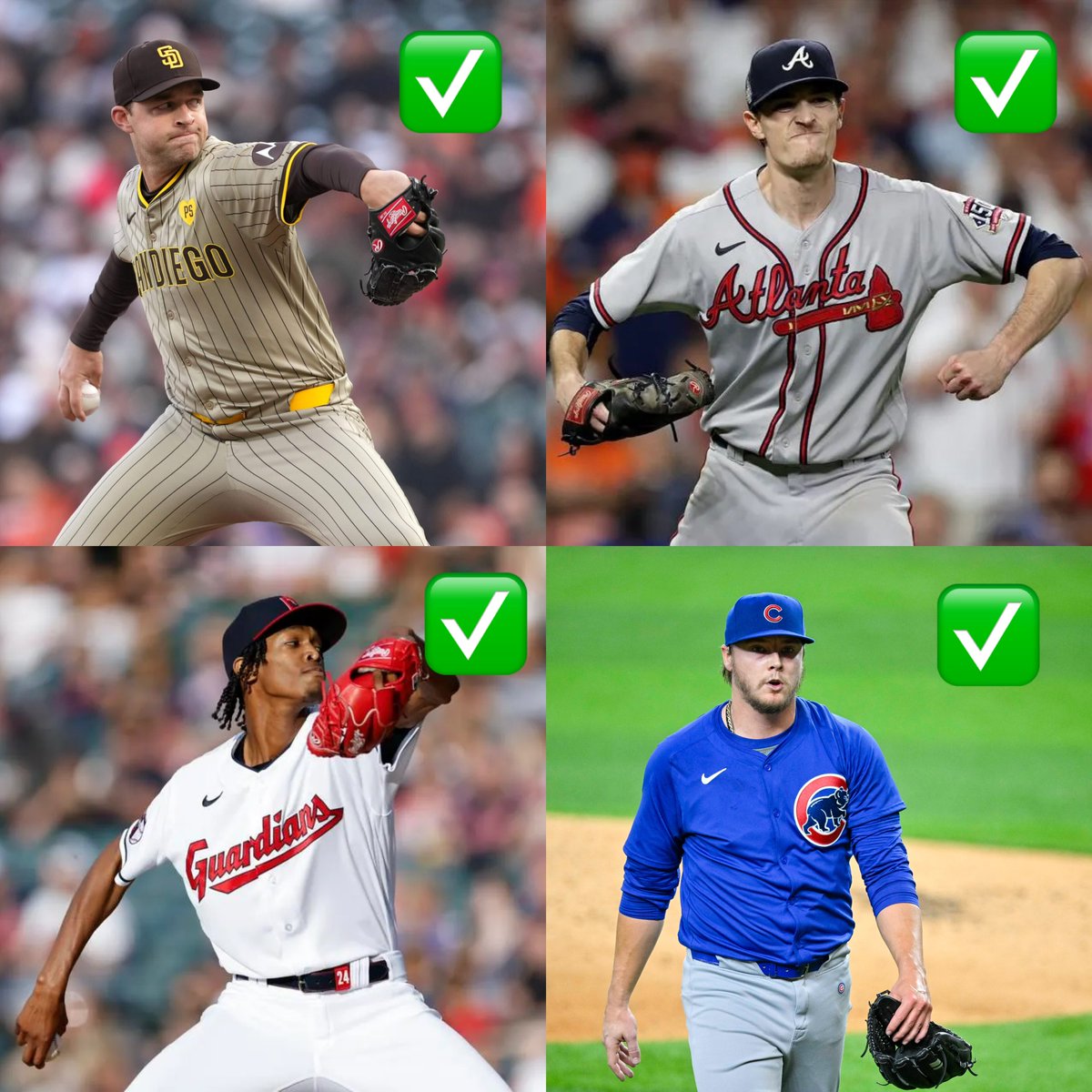 MLB Clean 🧹🧹🧹

$50 to one person who ❤️ or RTs this tweet!⬇️

Michael King 5.5 Ks “O”✅
(-130)DK
Triston McKenzie 4.5 Ks “O”✅
(-120)FD/MGM
Max Fried 16.5 POs “O”✅
(-135)MGM
Justin Steele 5.5 HA “O”✅
(-115)DK

TIME TO KEEP IT ROLLING! 

SHOW THE SLIPS IN THE COMMENTS💰