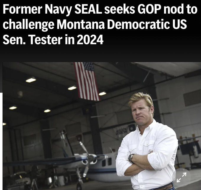 WallStreetMav's tweet photo. Montana, which is a Conservative state, has had Democrat Jon Tester as their Senator.

Montana is a deep red state but liberal Jon Tester keeps fooling them that he is Conservative, then he votes with Chuck Schumer and Joe Biden. 

This fall we finally have a real candidate to challenge Jon Tester, Navy SEAL Tim Sheehy.

Tim Sheehy has a Bronze Star and Purple Heart from his service in Afghanistan.  Tim now runs Bridger Aerospace, an aerial firefighting company that employs 200. It's time for Montana to get rid of the the liberal Jon Tester and replace him with a real Conservative. @SheehyforMT