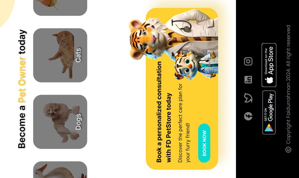 FD PetStore: Become a pet owner today

Done with the figa design,  planning to develop it on bubble.io 

@faidu_dev <a href="/rompweb/">Rompweb</a> <a href="/figma/">Figma</a>
<a href="/bubble/">Bubble</a>
#Atalanta #TechHouse
#bubble #devlife #figma #ui #ux #fypシ゚ #fypシ゚viralシ2024fyp #fy