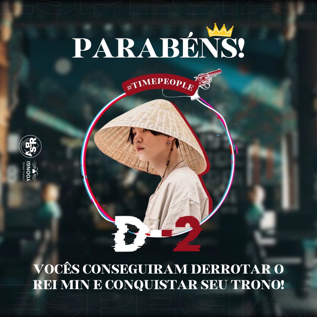 streamforsuga93's tweet photo. 👑|| Especial D-2 🔫
Uarrrr, fala aí campeões! Onde vão assim tão chiques, pistolinhas? 🔫🔫🔫
Meus parabéns ao #TIMEPEOPLE pela vitória na competição! Admirável a constância de vocês desde o início, deram um show de Streams! Fomos bem ruinzinhos em jogos, mas isso é detalhe, né? KKKKKKKK Brincadeiras a parte, meus parabéns por serem o time vencedor do projeto 💜
Falando no geral, apesar da competição, devemos dizer que foi um projeto maravilhoso. O engajamento de vocês foi lindo toda a semana, fizemos MUITO stream juntos e essa é verdadeiramente a parte mais importante. No fim, nosso objetivo é sempre fazer o melhor pelo Yoongi!
Continuem dando muito stream em D-2, o bilhão está logo aí!