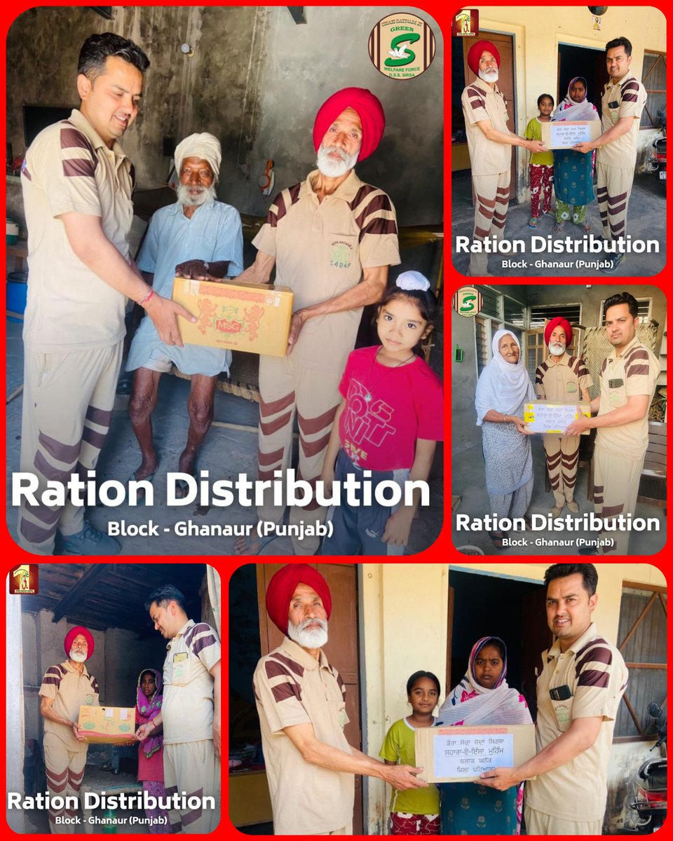 We insult food by throwing it away. Following the inspiration of Saint Ram Rahim Ji, the followers of Dera Sacha Sauda fast for one day in a week and donate the leftover food of that day to the needy and poor people for free ration kits. #GiftOfFood