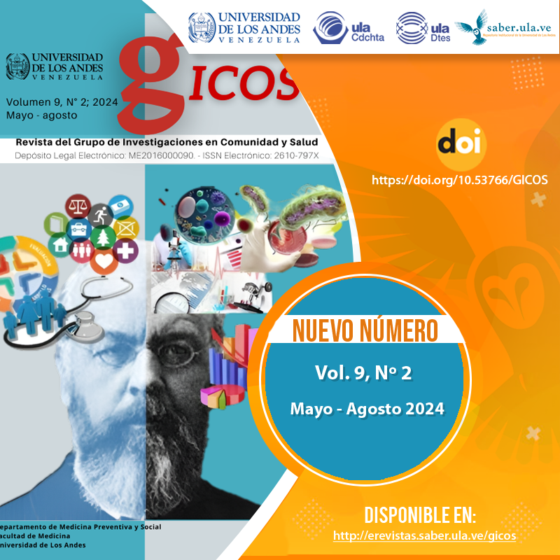 GICOS Vol. 9, Nº 2 mayo-agosto 2024. Disponible en: erevistas.saber.ula.ve/gicos <a href="/ULA_DTES/">DTES ULA</a> <a href="/PrensaULA/">Noticias Prensa ULA Cuenta Oficial</a> <a href="/rectoradoula/">Rectorado ULA</a> <a href="/CDCHTA/">CDCHTA ULA</a> <a href="/CdchtaUla/">Publicaciones CDCHTA ULA</a> <a href="/GicosRevista/">Revista GICOS</a> <a href="/revistasve/">Revistas Científicas de Venezuela</a>