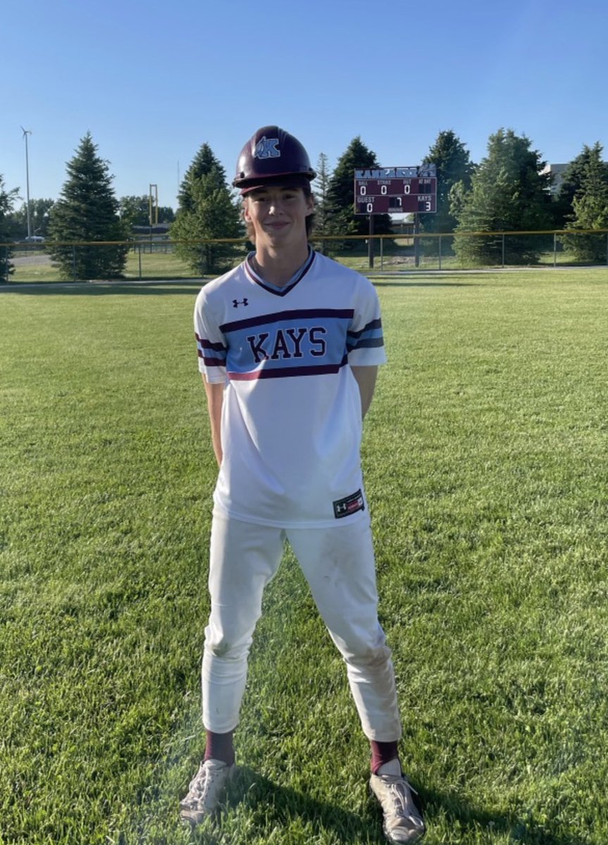 KAYS WIN. KAYS WIN!! Kays win regional semifinal game over Streator 3-0. Clay Gadbois throws a no hitter. 1 walk and 13 strikeouts,Gadbois also had 2 hits , including a huge 2 out rbi base hit . Webber a big hit. Wills 2 hits.