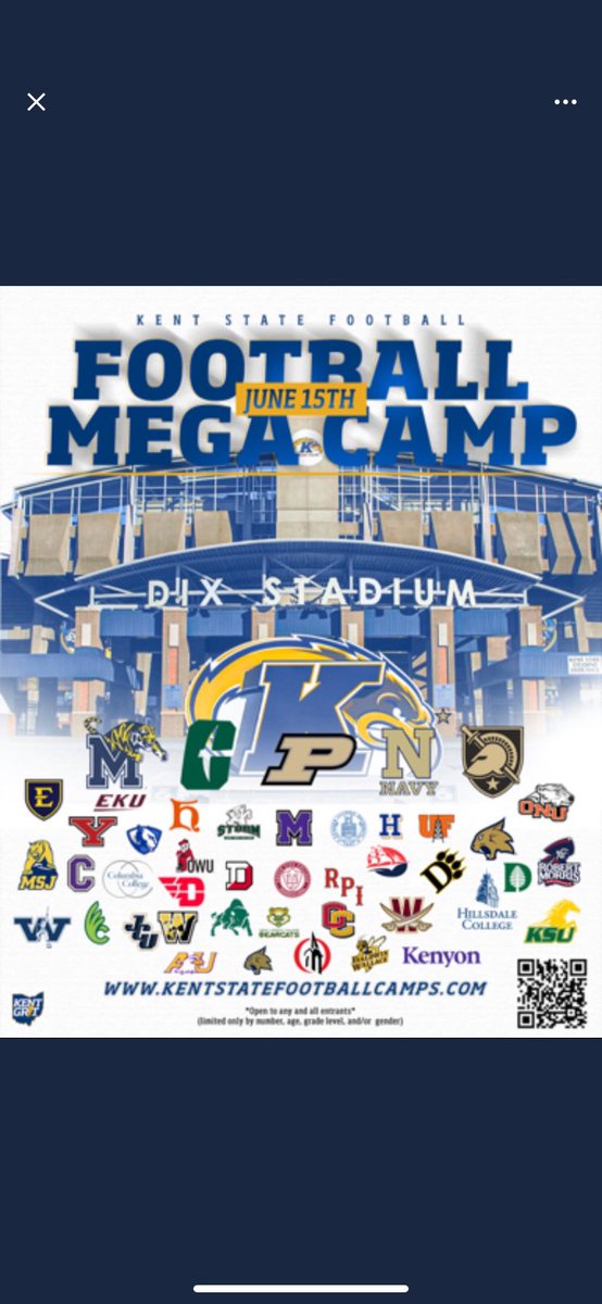 Thanks for the invite! <a href="/keegan_linwood/">Keegan Linwood</a> <a href="/KentStFootball/">Kent State Football</a>