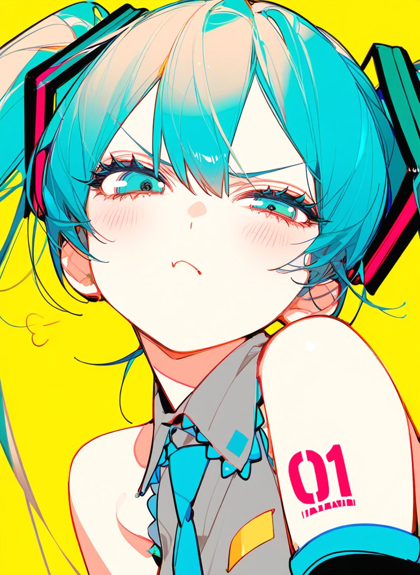 #初音ミク　ぷすー