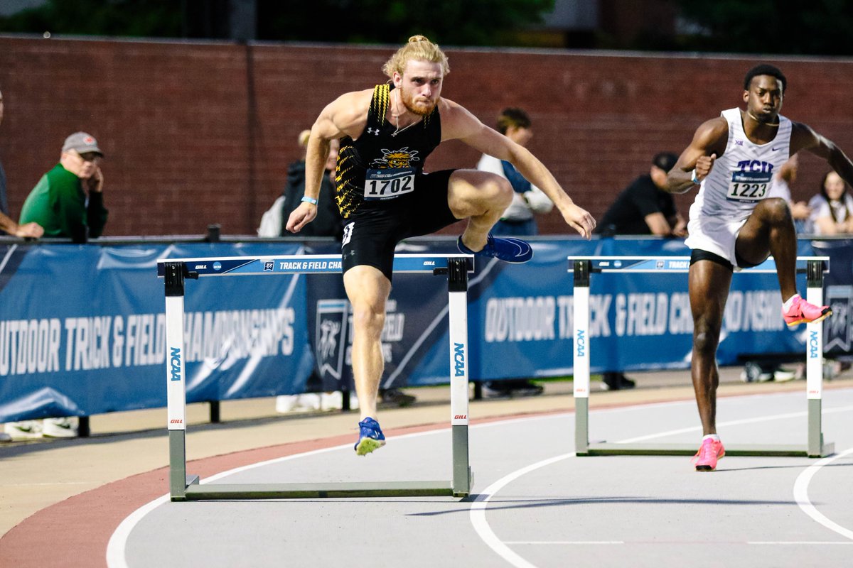 GoShockersTFXC's tweet photo. Bryan Haney runs a great race to take 25th, one spot away from advancing to the quarterfinals! Jason Parrish finishes 44th to cap a great freshman season!

400H - Haney - 51.62
400H - Parrish - 53.16 https://t.co/2ZN7sUZn7Q