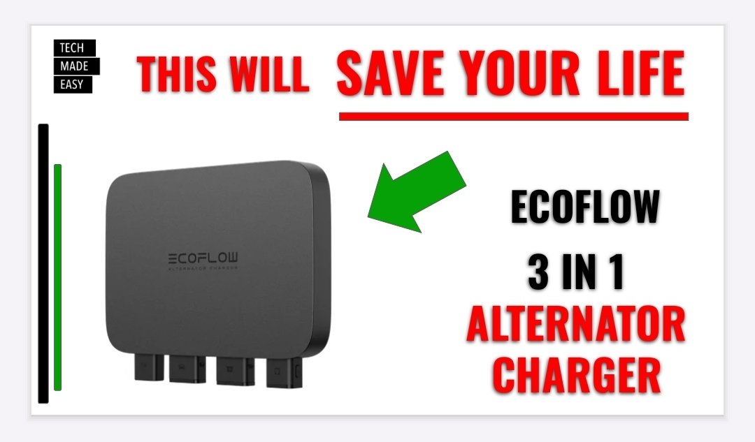 TechMadeEasy1's tweet image. LIFE SAVER! Ecoflow Alternator Charger 

youtu.be/LnFW0e-AGdI

@EcoFlowTech
@EcoFlowTech
@techmadeezy
@TechMadeEasy1
#techmadeezy 
#ecoflowdelta
#ecoflowAlternatorCharger