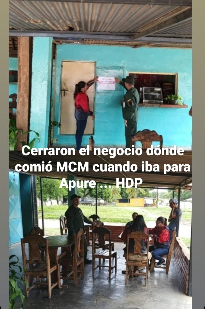 NelsoredG's tweet photo. Maduro ordenó cerrar un pequeño local porque le vendió unas empanadas a María Corina Machado.

Ese negocio era el único medio de ingresos y supervivencia de esa pobre familia en un país sumergido en la miseria y la pobreza extrema.

Eso que hicieron se llama FASCISMO... HDP. https://t.co/Bq0hy2em2q