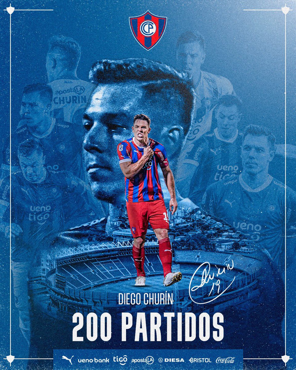 En su juego 200 con el Ciclón <a href="/dchurin/">Diego Churin</a> alcanzó a Héctor "Matador" Núñez y con 69 goles, ambos comparten la mayor cantidad convertida por un extranjero con la camiseta de Cerro Porteño.

Además, superó a Saturnino Arrúa (68) y se metió en el top 5 de goleadores de toda la historia