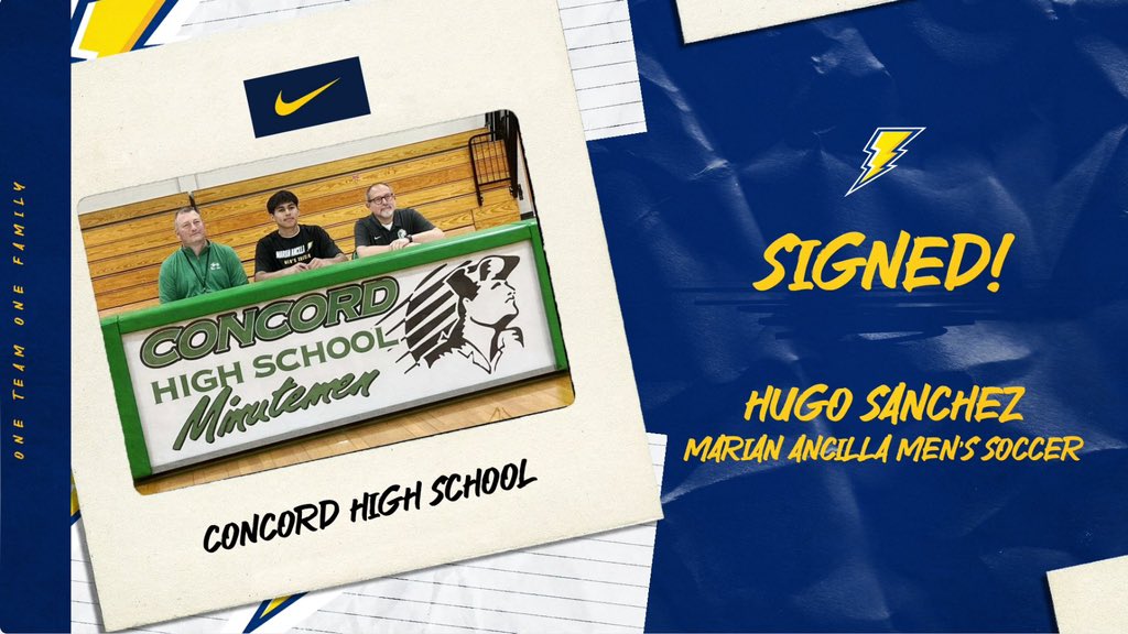 Huge addition to our family today! Welcome Hugo Sanchez from Concord High School! #oneteamonefamily